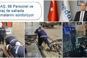 YEDAŞ Ekipleri Havza’daki Sel Felaketinin Ardından Sahada 